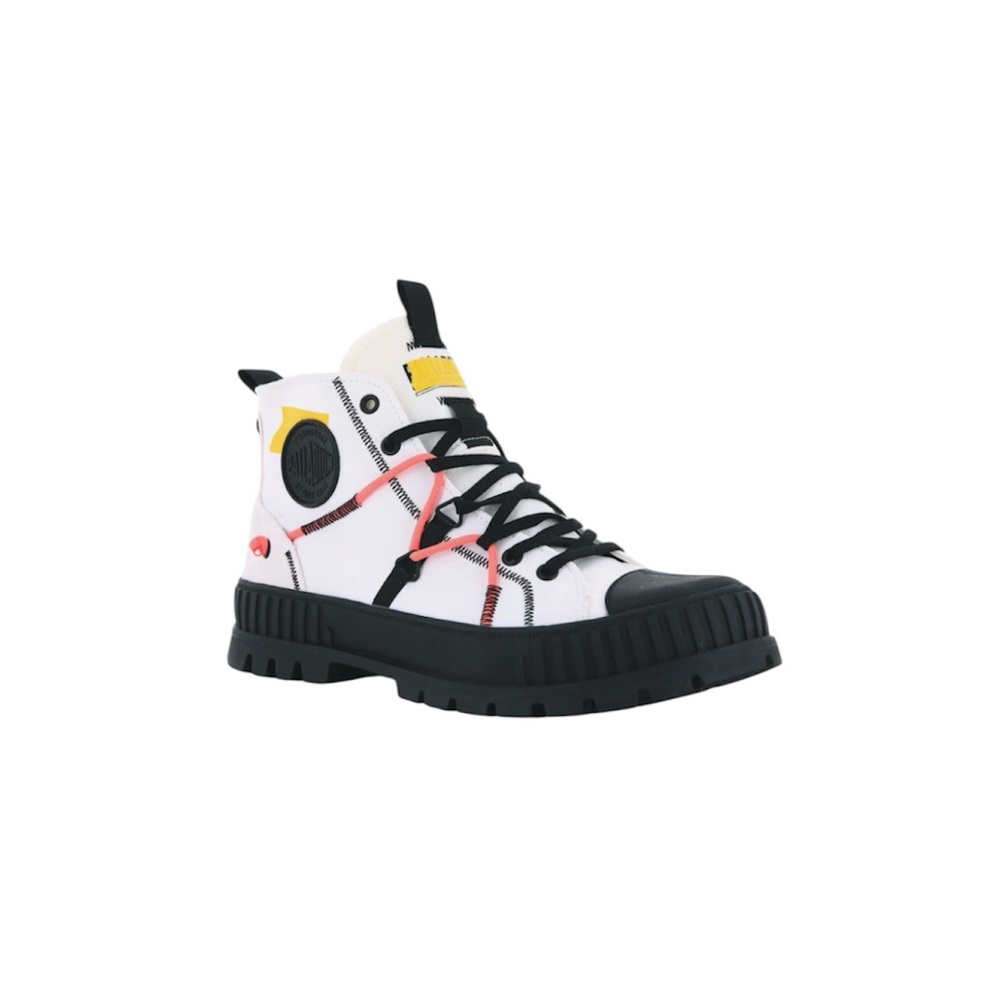 Kids High-Top Sneakers - White and Black